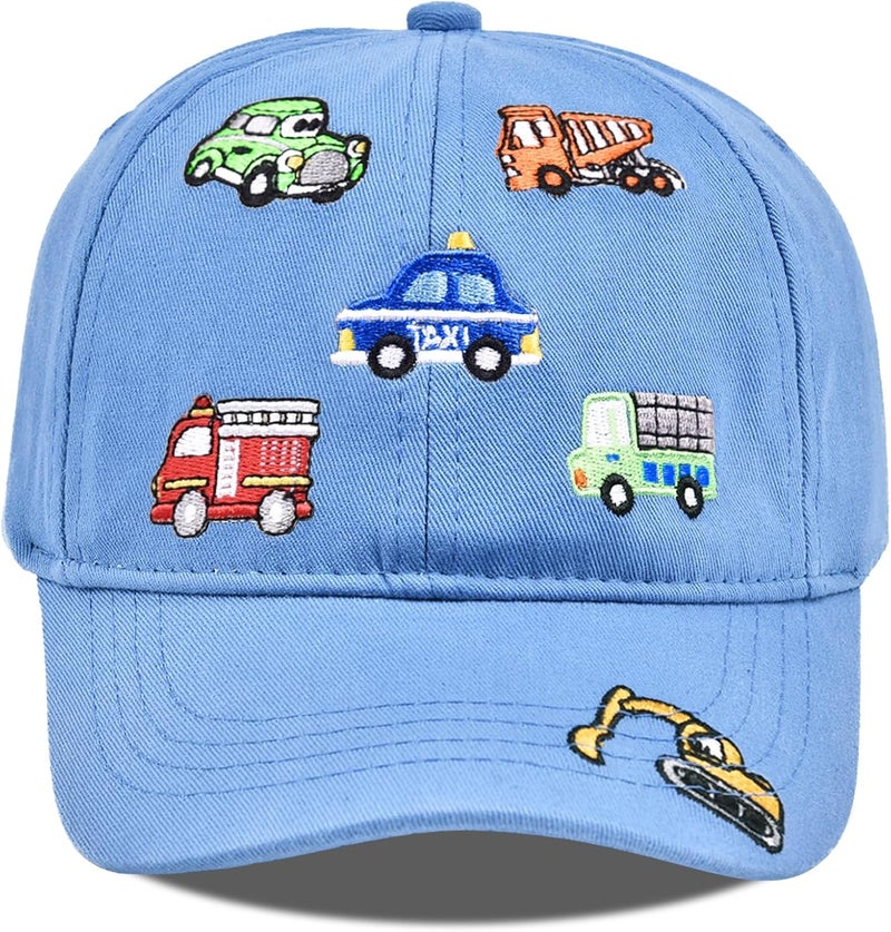 EDCYF Kids Boys Girls Embroidered Baseball Caps Baby Sun hat Toddler Dinosaur Trucker Hats Summer Hats（3-8years - Image 1